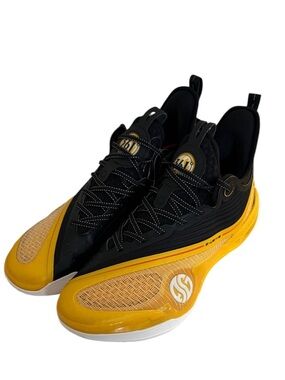 361 Degrees Zen VI Men's Basketball Shoes Yellow Black C2430-4002 Size 11.5 New!